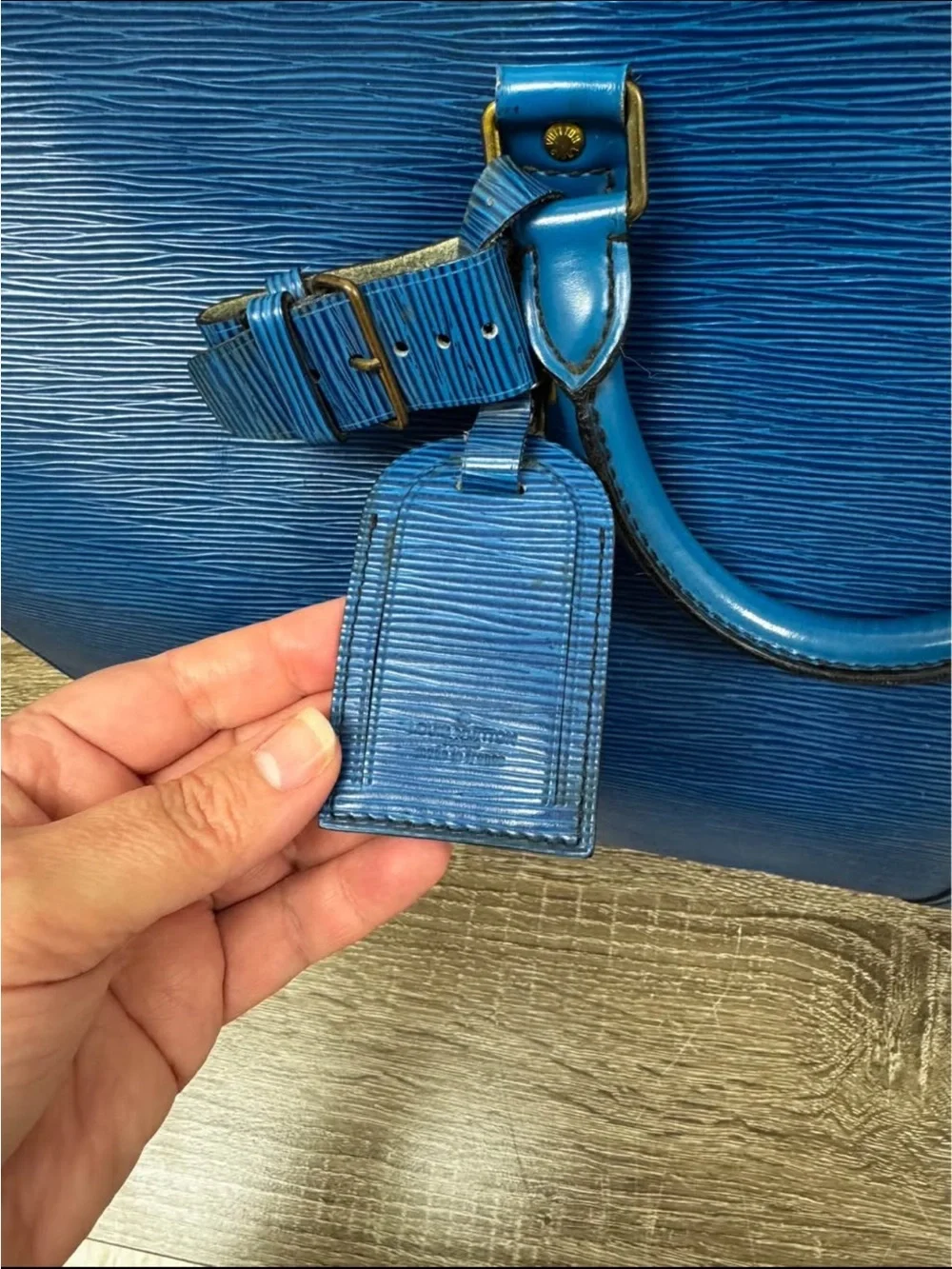 Louis Vuitton Epi Leather Duffel Bag with Certificate of Authenticity